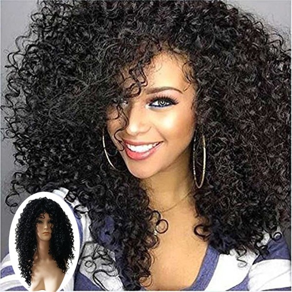 Buy Long Wet Wavy Curly African American Wigs Heat Resistant Fiber