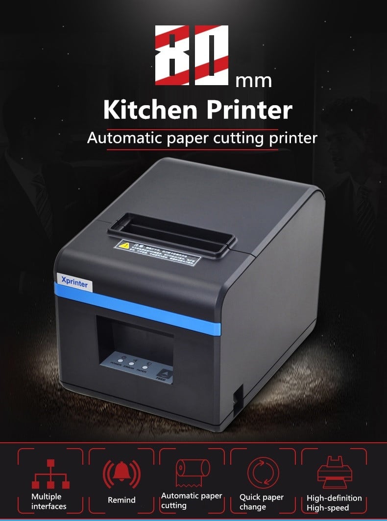 Buy 80mm Thermal Printer Kitchen Restaurant Medical Ticket Printer