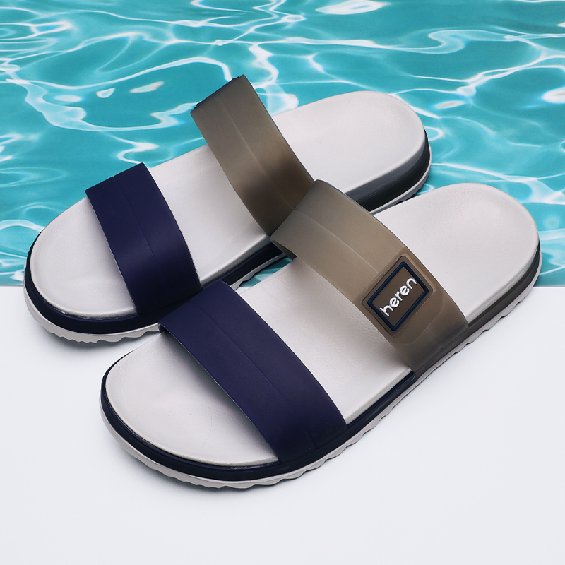 Men Rubber Beach Slippers Slides Summer Shoes Outdoor Slipper