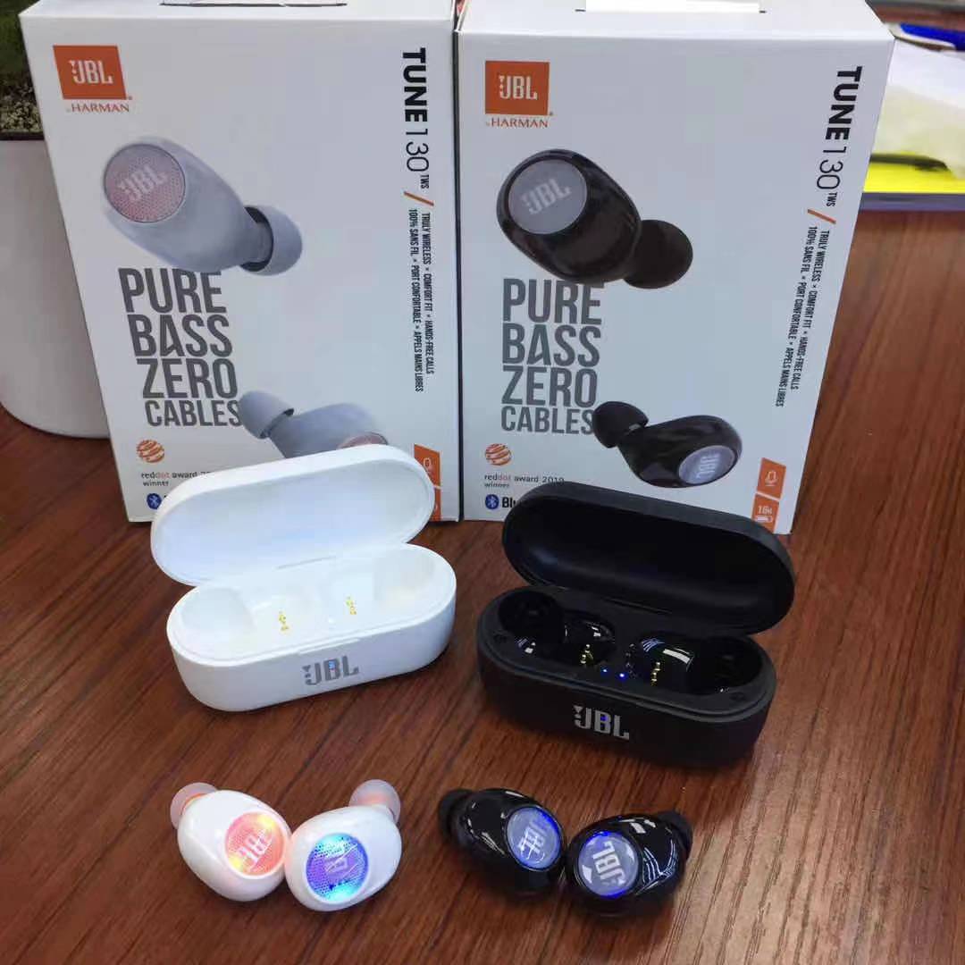 JBL TUNE T130 TWS Stereo Earbuds Bass Sound Headphones Headset