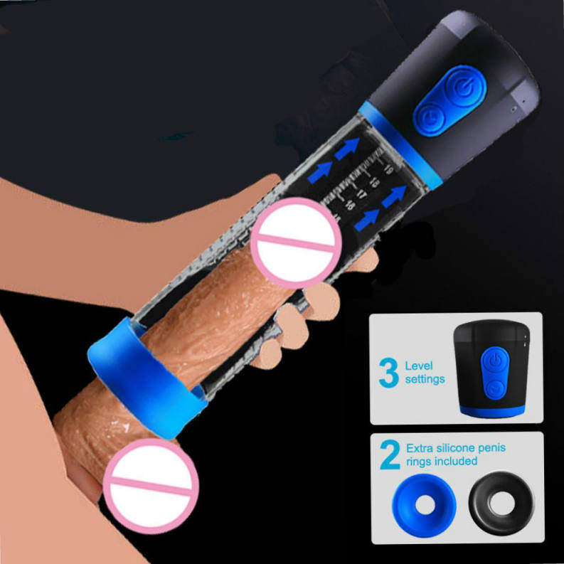 Penis Pump Sex Toys for Men Male Masturbator Penis Extender Penile Vacuum  Pump Penis Enlargement Enhancer Massager Ring