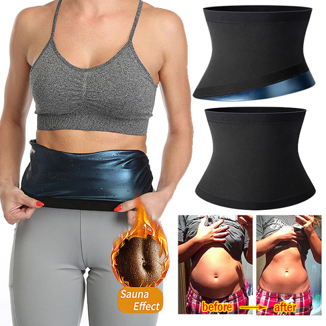 Polymer Premium Slimming Belt Women Shapewear Workout Sauna Body Shaper  Tummy Sweat Waist Trainer Corset Weight Loss Trimmer