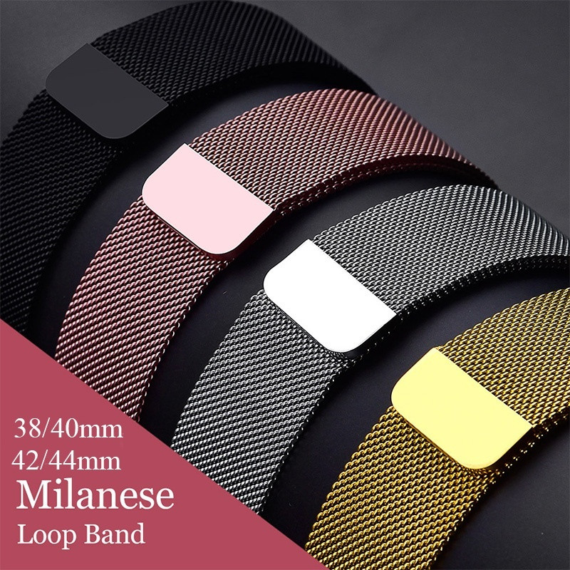 For Apple Watch 5 4 3 2 1 Bracelet Correa Milanese Loop for iWatch