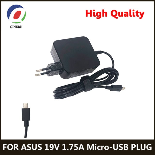 19V  33W Micro-USB AC Laptop Adapter Power Charger For Asus Eeebook  X205 X205T X205TA E202 E202SA E205SA EXA1206UH Netbook