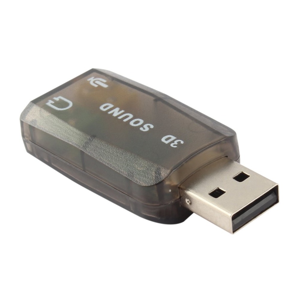 USB2.0 Audio Headset Headphone Earphone Mic Microphone Jack Converter Adapter with Dynamic Surround Background Sound Effect