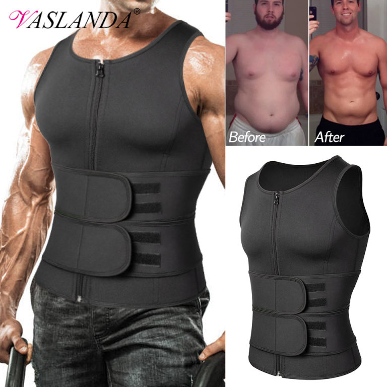 Men's Heat-trapping Sweat Sauna Body Shaper Pants Weight Loss Trainer  Trousers