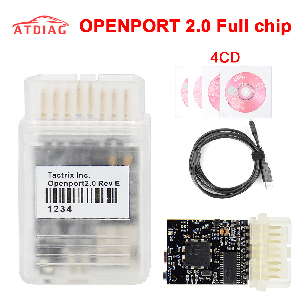LCDXBYTFT Newest Tactrix Openport 2.0 with ECU Flash ECU Chip Tunning Tactrix Openport 2.0 ECUFLASH with All SW Full Set 