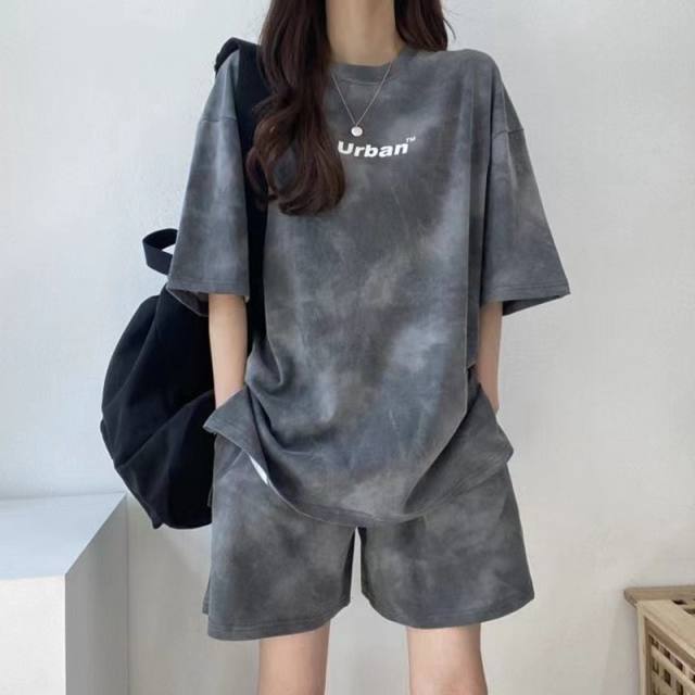 Korean style casual fashion sports suit women's summer short