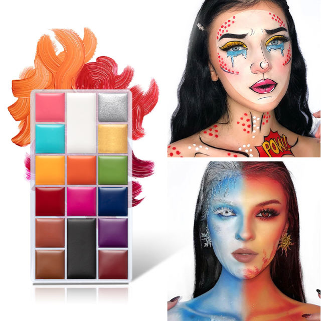 20 Colors Face Body Painting Beauty Palette Oil Safe Kids Flash Tattoo  Painting Art Halloween Makeup Party Makeup Fancy Dress